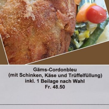 Gäms- und Wildschwein-Cordonbleu